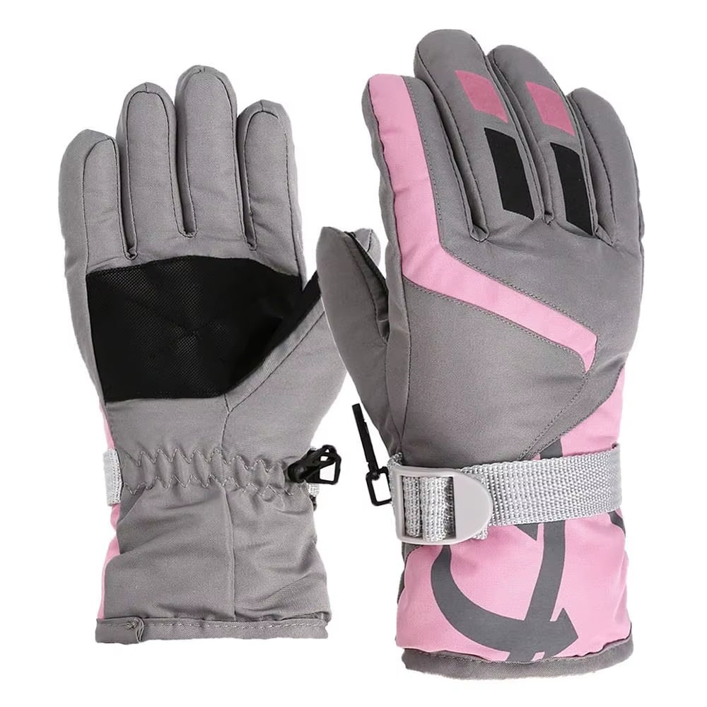 Children Winter Rabbit Gloves Baby Girls Waterproof Windproof Snow Gloves Kids Boy Thick Warm Ski Mitten for 2-6 Years Old